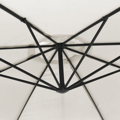Berkfield Cantilever Umbrella 3.5 m Sand White