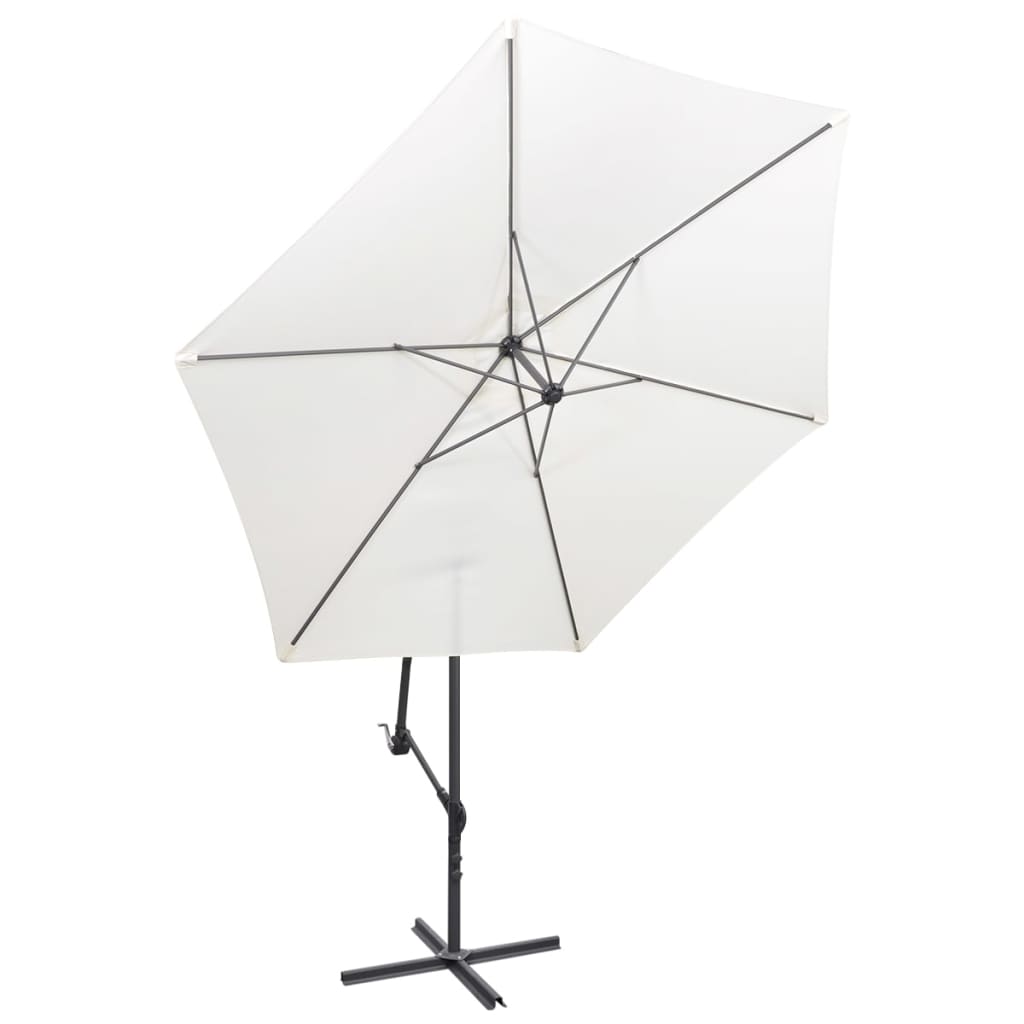 Berkfield Cantilever Umbrella 3 m Sand White