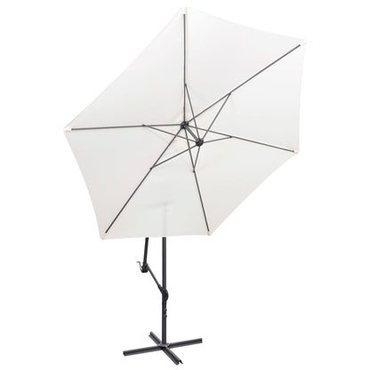 Berkfield Cantilever Umbrella 3 m Sand White