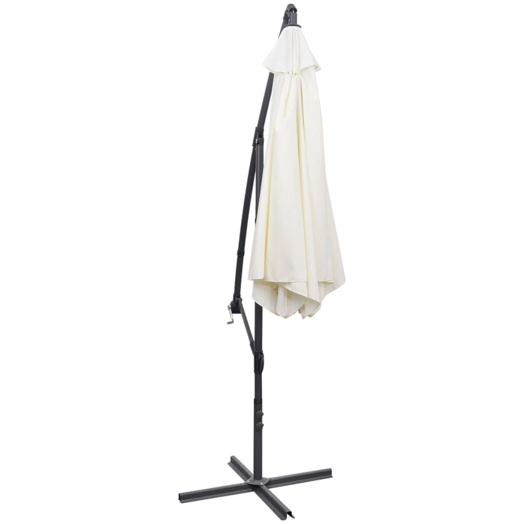 Berkfield Cantilever Umbrella 3 m Sand White