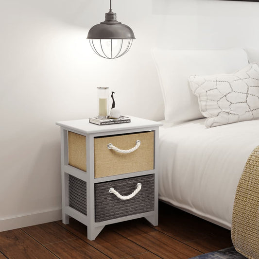 Berkfield Bedside Cabinets 2 pcs Wood