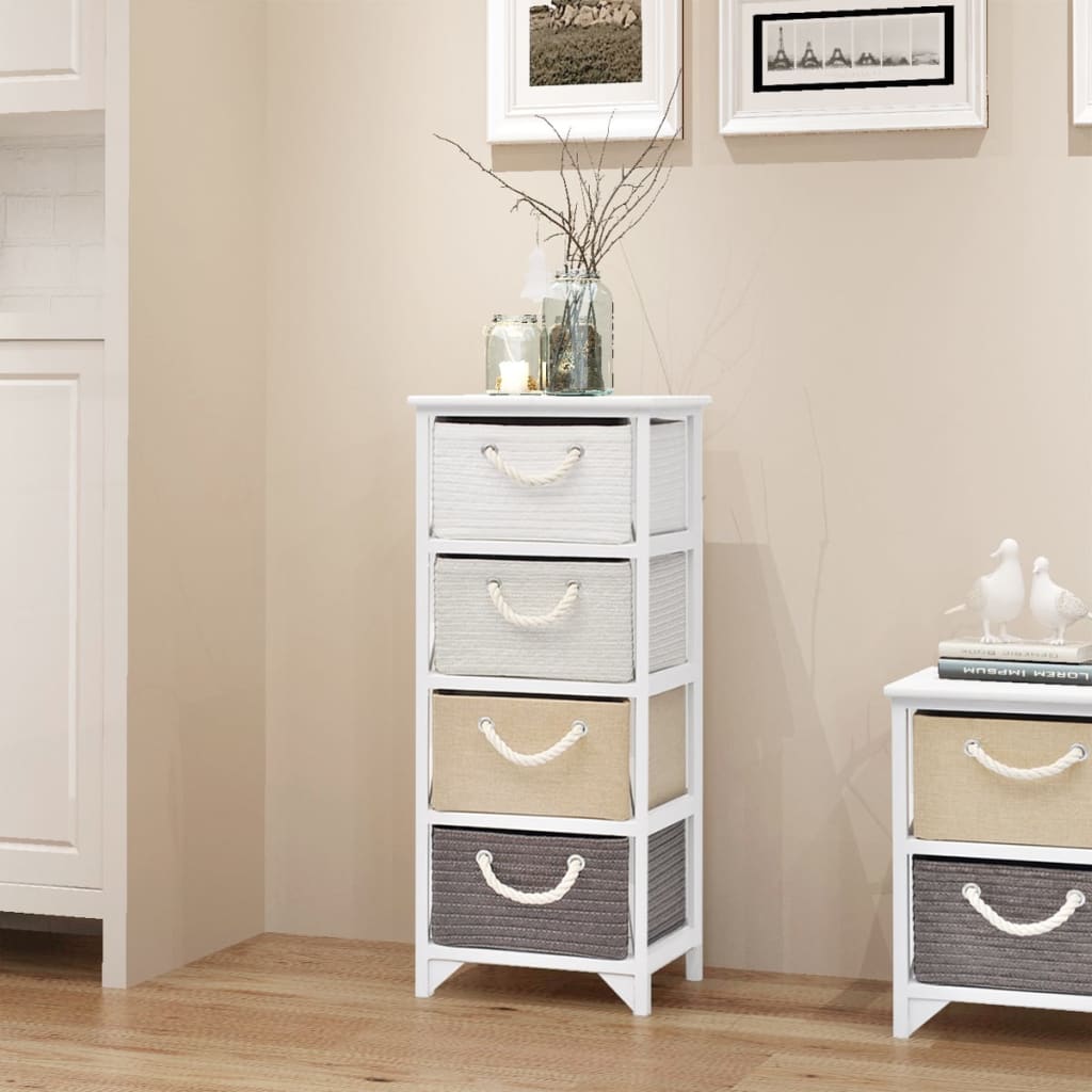 Berkfield Storage Cabinet 4 Drawers Wood