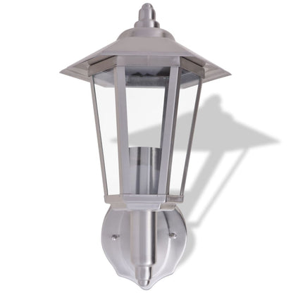 Berkfield Outdoor Uplight Wall Lantern Stainless Steel