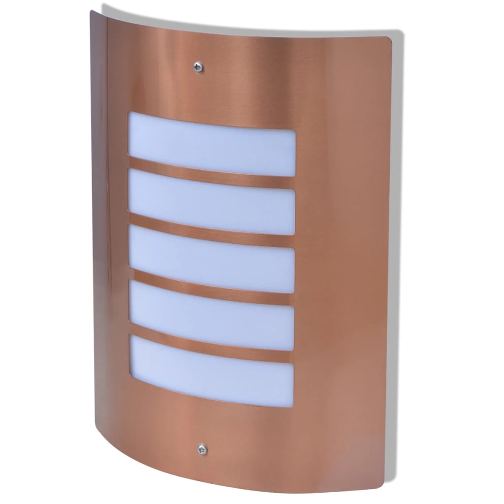 Berkfield Outdoor Wall Light Stainless Steel Copper