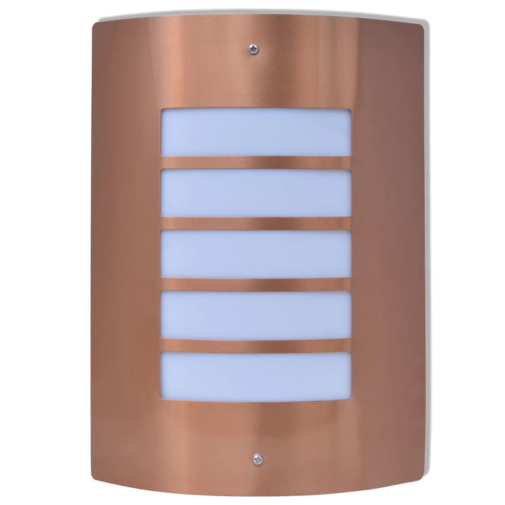 Berkfield Outdoor Wall Light Stainless Steel Copper