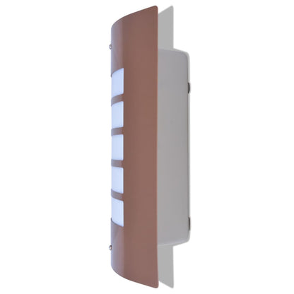 Berkfield Outdoor Wall Light Stainless Steel Copper