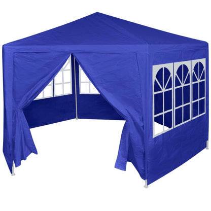 Berkfield Marquee with 6 Side Walls Blue 2x2 m