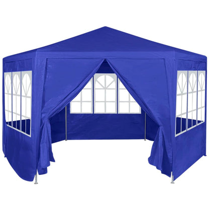 Berkfield Marquee with 6 Side Walls Blue 2x2 m