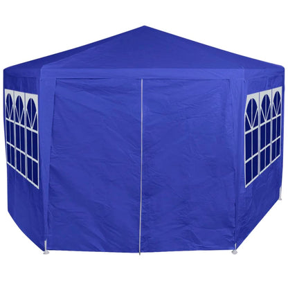 Berkfield Marquee with 6 Side Walls Blue 2x2 m