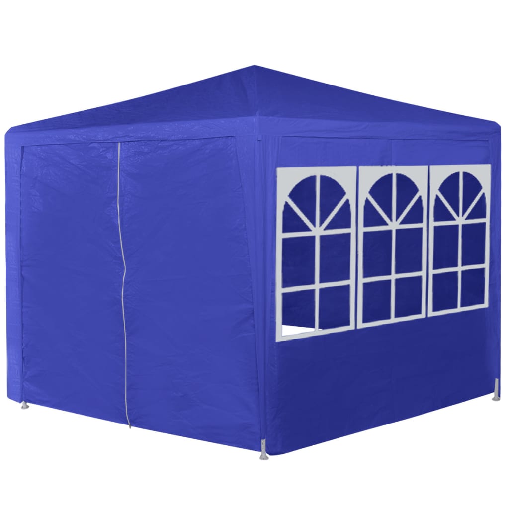 Berkfield Marquee with 6 Side Walls Blue 2x2 m