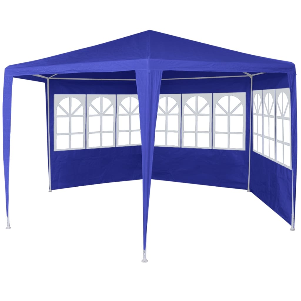Berkfield Marquee with 6 Side Walls Blue 2x2 m