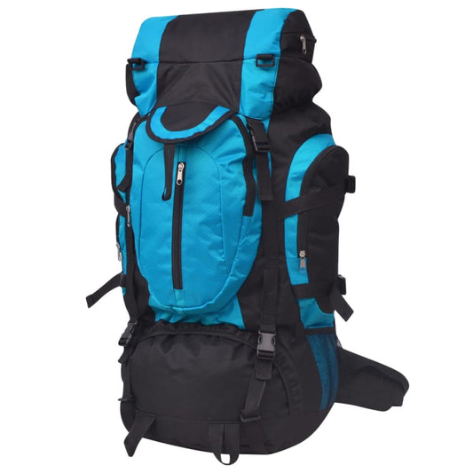 Berkfield Hiking Backpack XXL 75 L Black and Blue