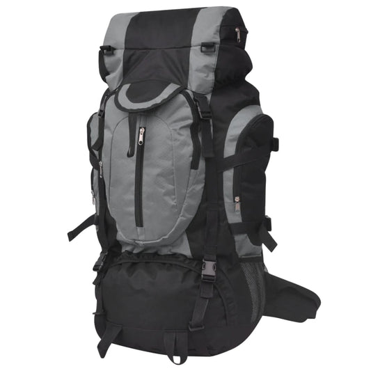 Berkfield Hiking Backpack XXL 75 L Black and Grey