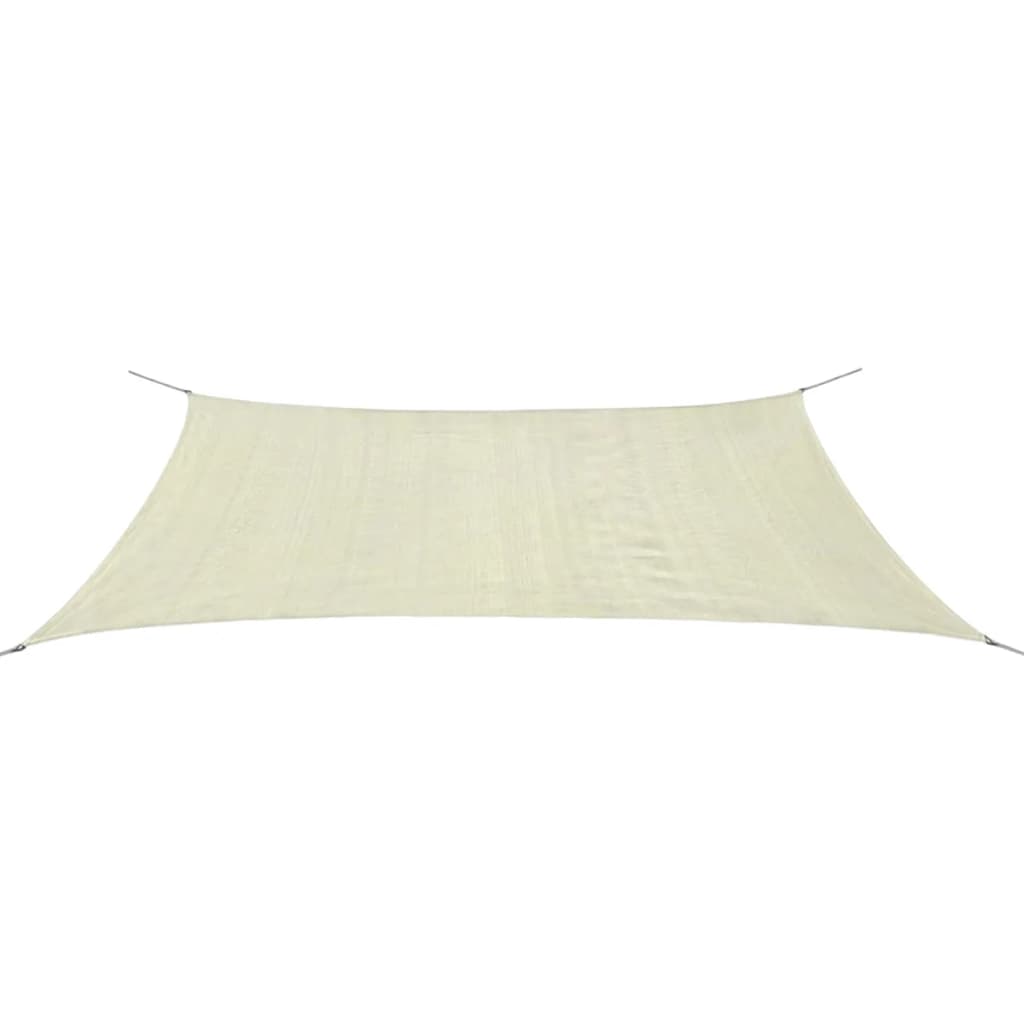 Berkfield Sunshade Sail HDPE Rectangular 4x6 m Cream