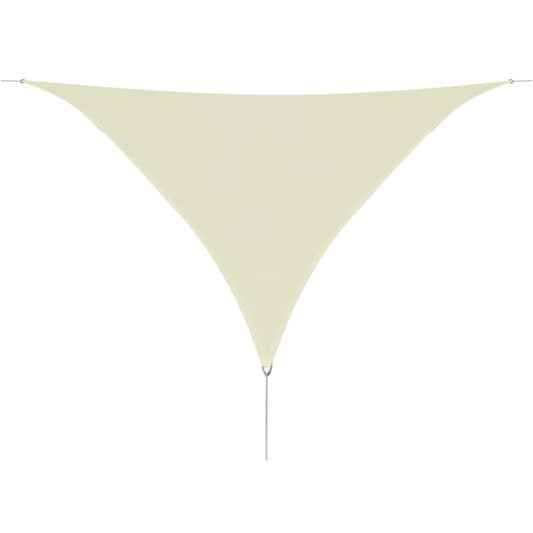Berkfield Sunshade Sail HDPE Triangular 3.6x3.6x3.6 m Cream