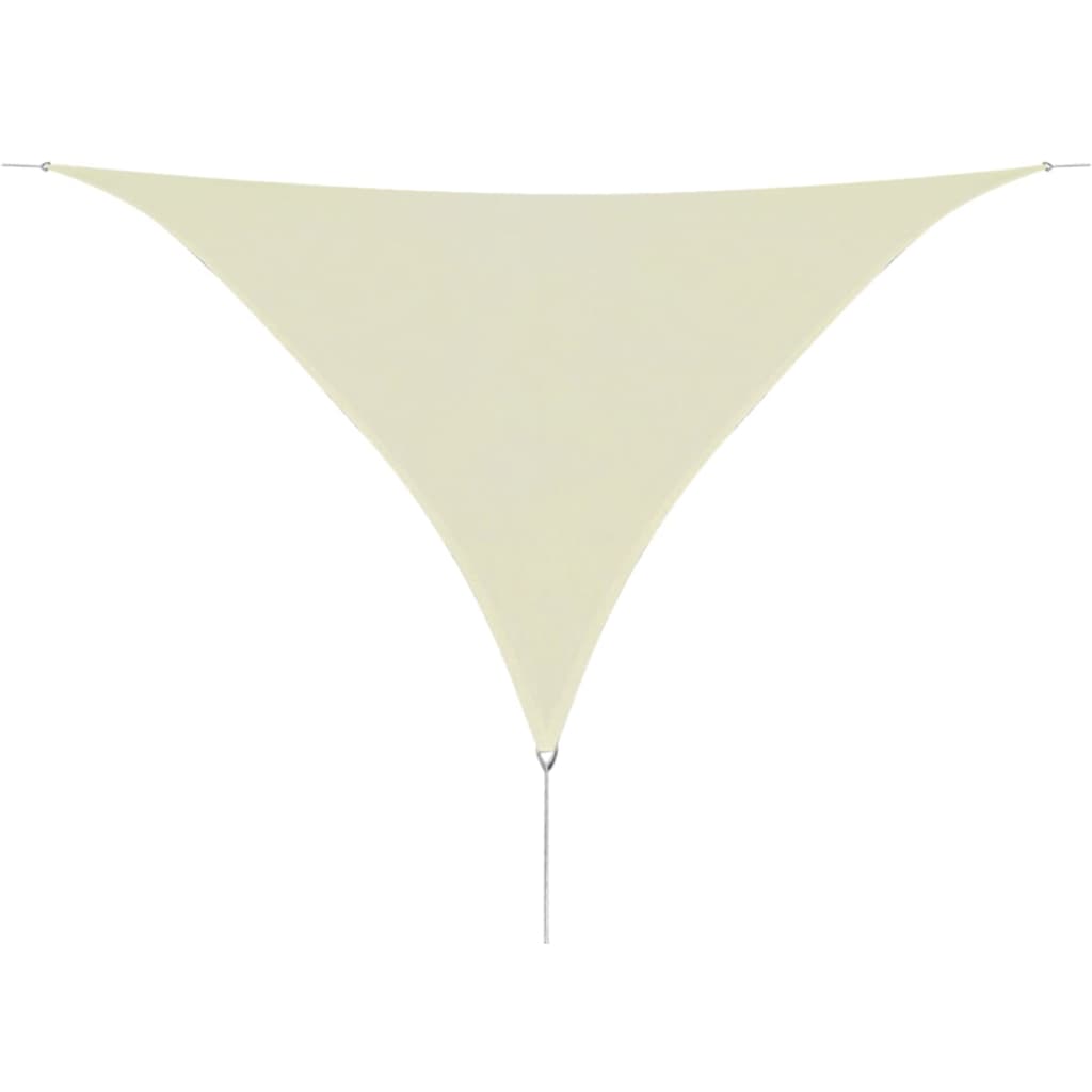Berkfield Sunshade Sail HDPE Triangular 5x5x5 m Cream