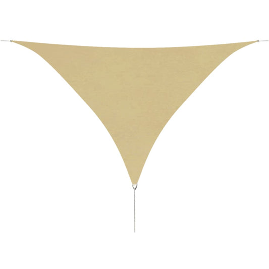 Berkfield Sunshade Sail Oxford Fabric Triangular 5x5x5 m Beige