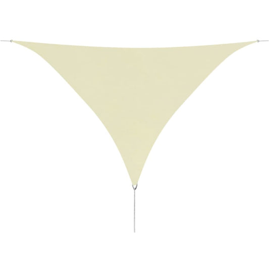 Berkfield Sunshade Sail Oxford Fabric Triangular 5x5x5 m Cream
