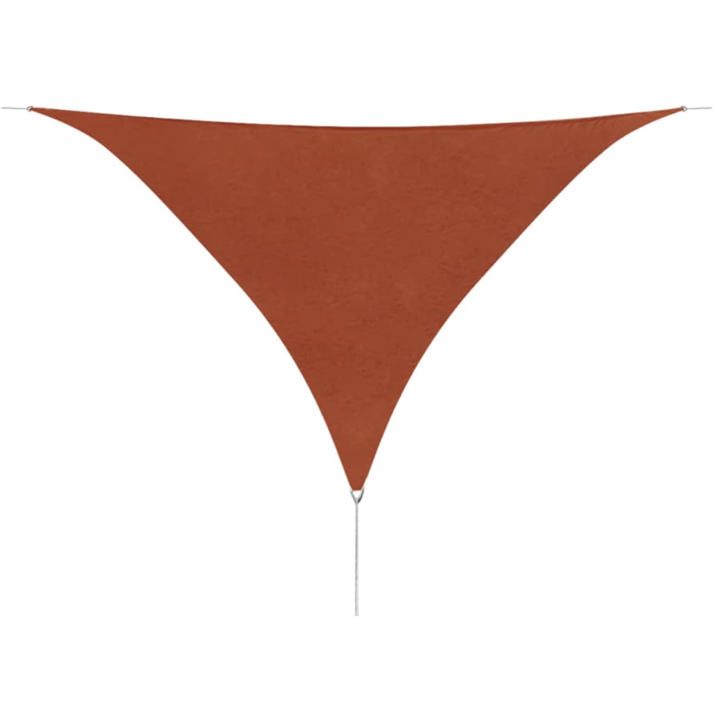 Berkfield Sunshade Sail Oxford Fabric Triangular 3.6x3.6x3.6 m Terracotta