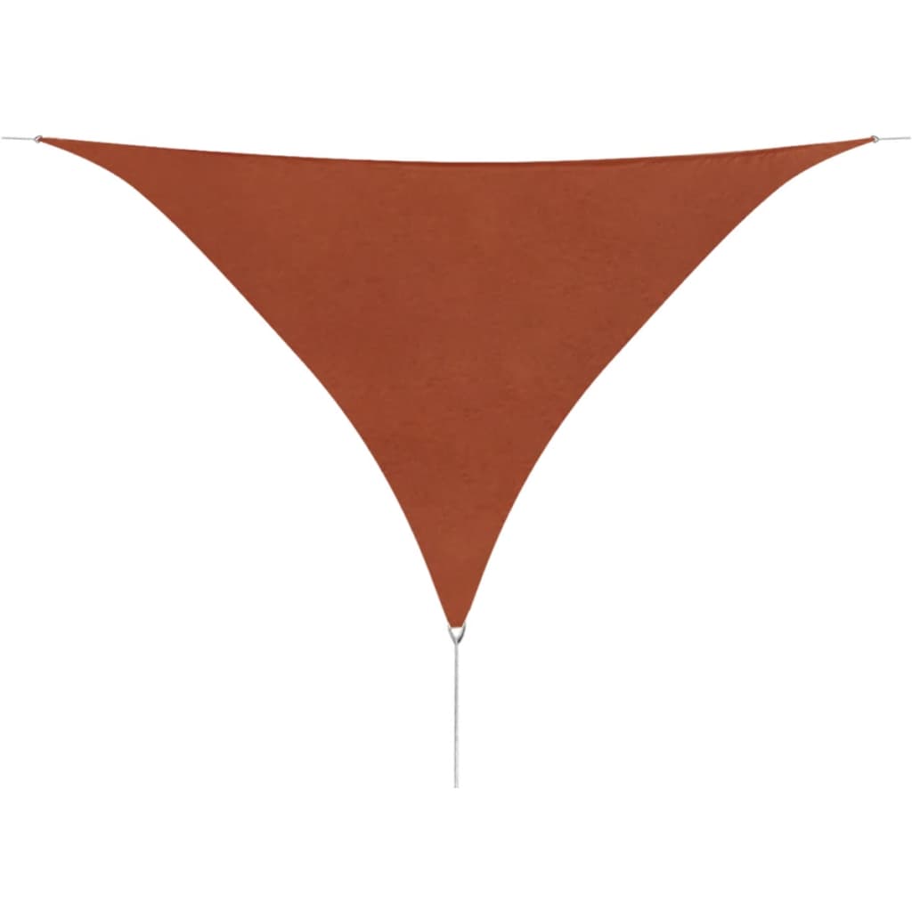 Berkfield Sunshade Sail Oxford Fabric Triangular 5x5x5 m Terracotta