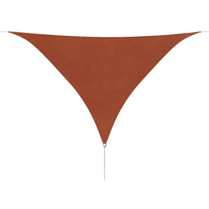 Berkfield Sunshade Sail Oxford Fabric Triangular 5x5x5 m Terracotta