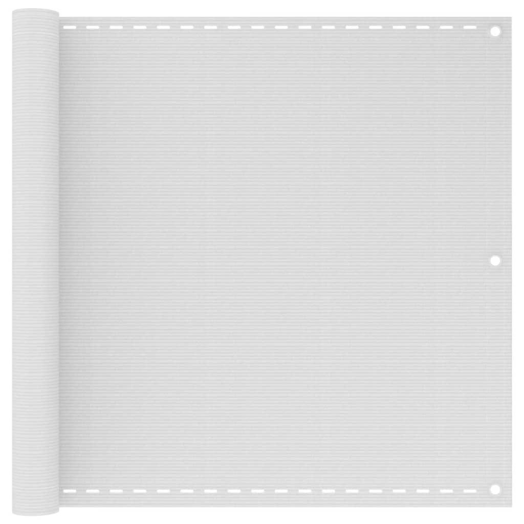 Berkfield Balcony Screen HDPE 90x400 cm White