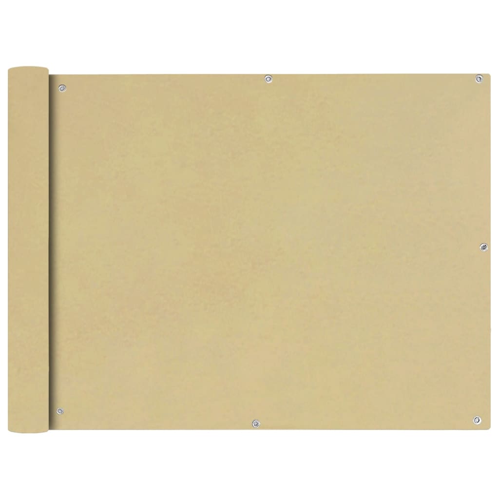 Berkfield Balcony Screen Oxford Fabric 90x400 cm Beige