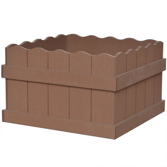 Berkfield WPC Garden Raised Bed 40x40x25 cm Brown