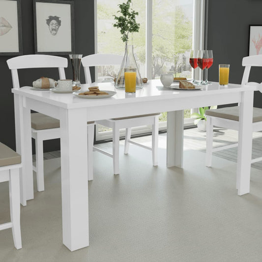 Berkfield Dining Table 140x80x75 cm White