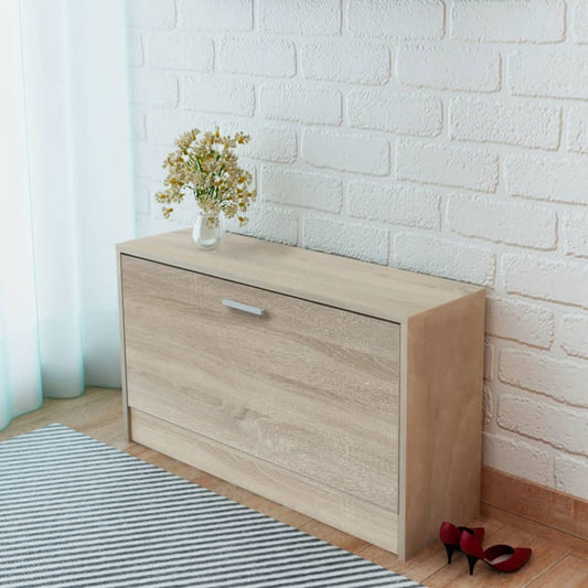 Berkfield Shoe Storage Bench Oak 80x24x45 cm
