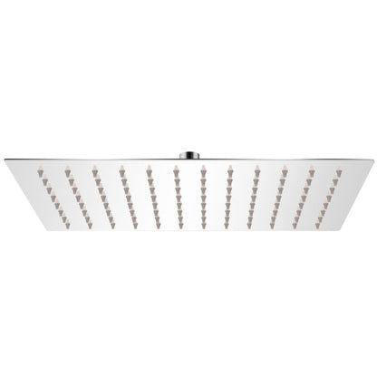 Berkfield Rain Shower Head Stainless Steel 20x30 cm Rectangular