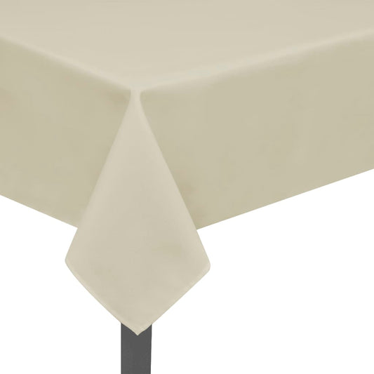 Berkfield Tablecloths 5 pcs Cream 170x130 cm