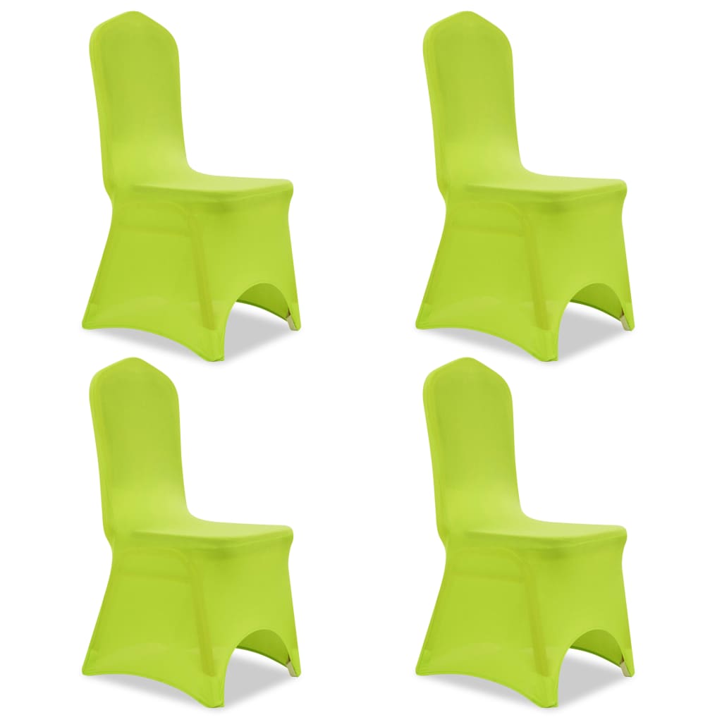 Berkfield Stretch Chair Cover 4 pcs Green