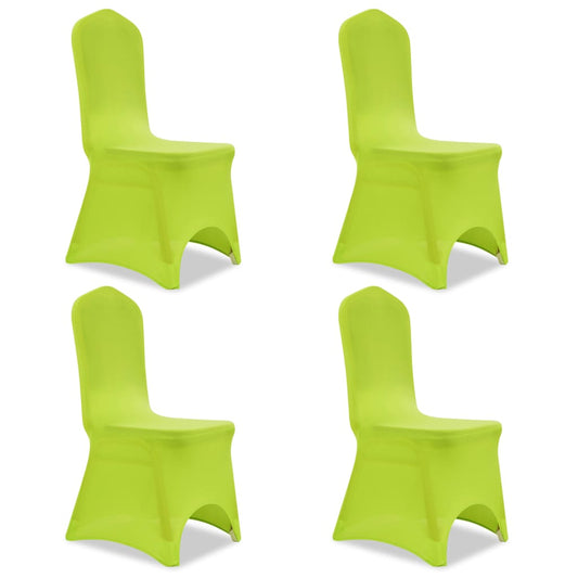 Berkfield Stretch Chair Cover 4 pcs Green