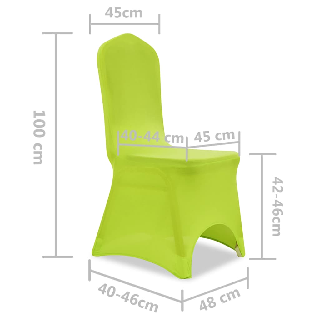 Berkfield Stretch Chair Cover 4 pcs Green