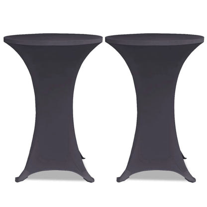 Berkfield Stretch Table Cover 2 pcs 70 cm Anthracite