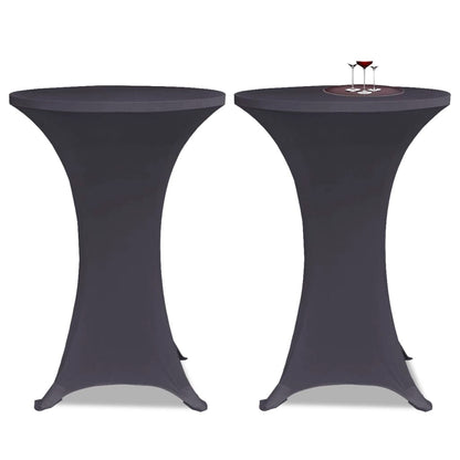 Berkfield Stretch Table Cover 2 pcs 70 cm Anthracite
