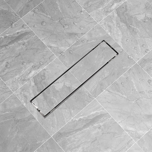 Berkfield Linear Shower Drain 530x140 mm Stainless Steel