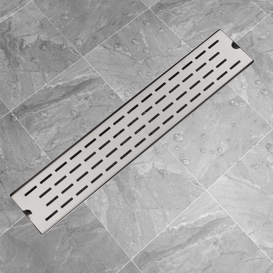 Berkfield Linear Shower Drain Line 630x140 mm Stainless Steel
