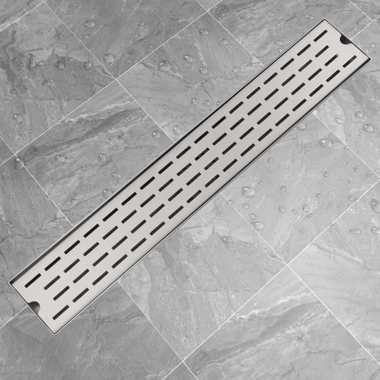 Berkfield Linear Shower Drain Line 730x140 mm Stainless Steel
