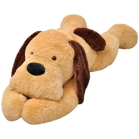 Berkfield Dog Cuddly Toy Plush Brown 80 cm
