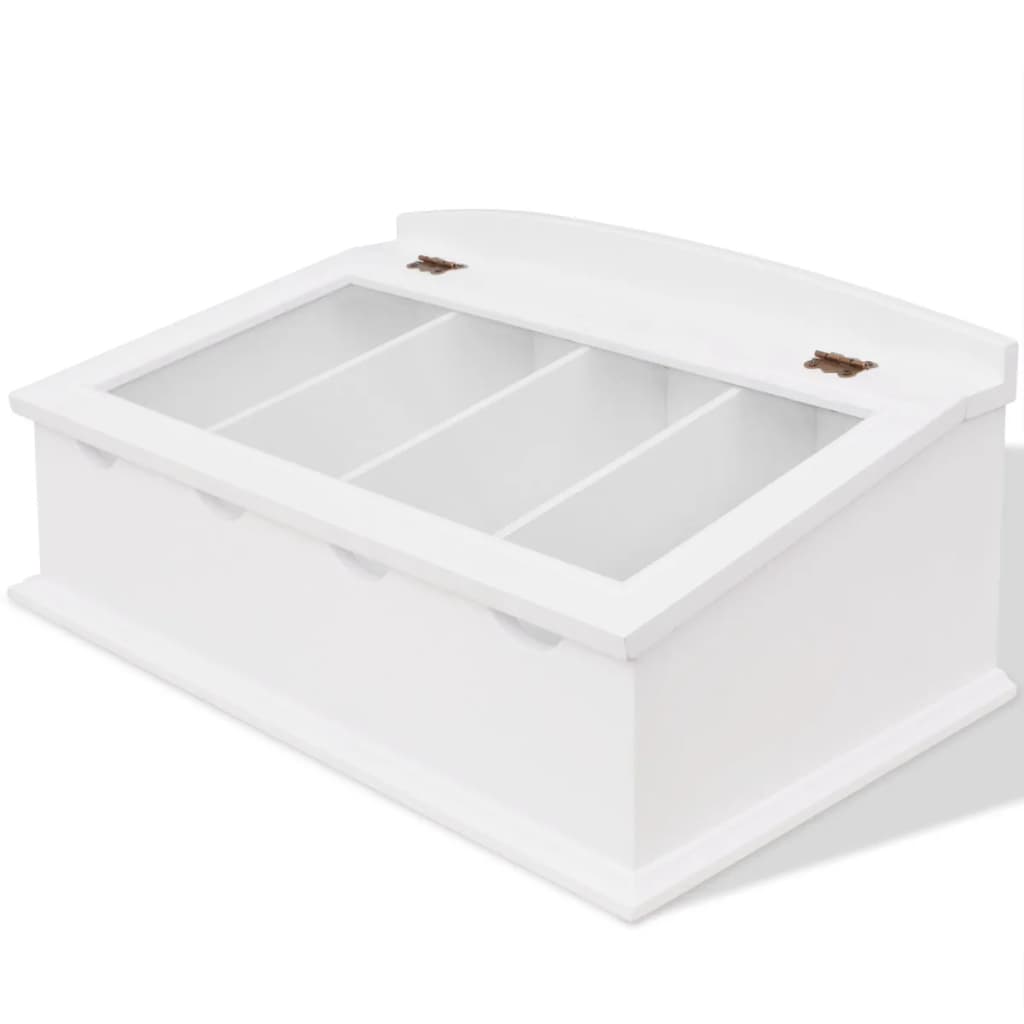 Berkfield Cutlery Tray MDF White Baroque Style