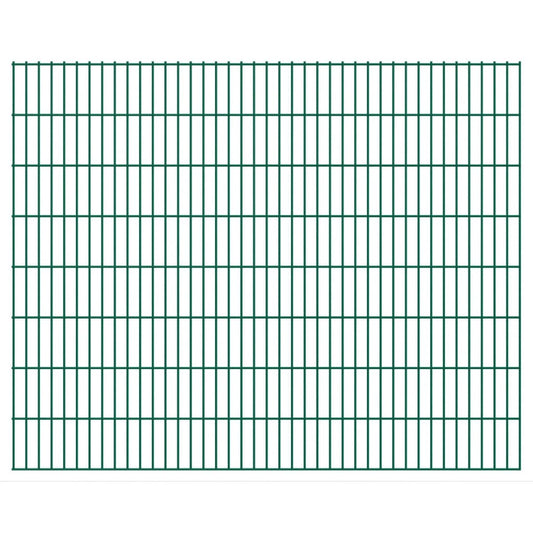Berkfield 2D Garden Fence Panels 2.008x1.63 m 4 m (Total Length) Green