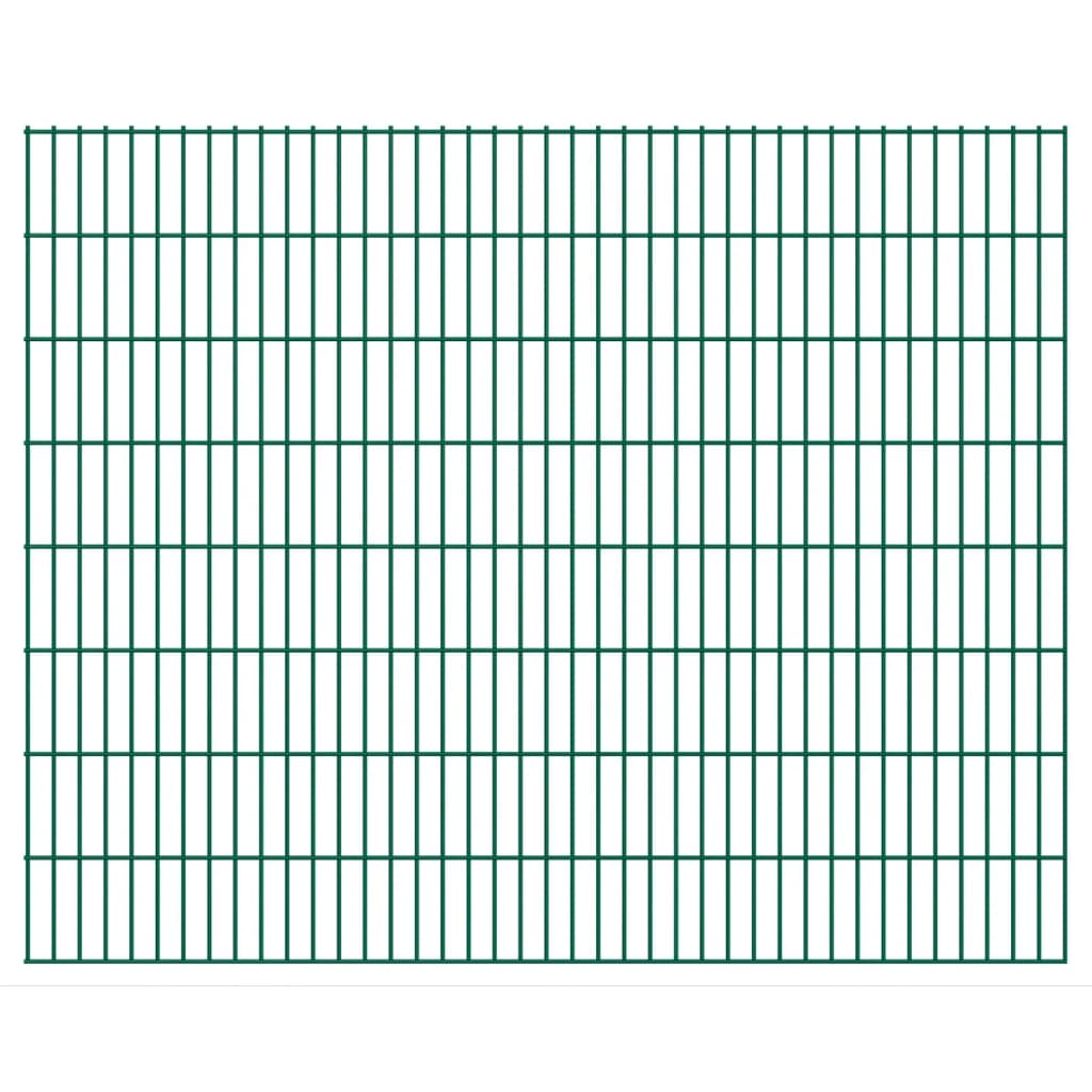 Berkfield 2D Garden Fence Panels 2.008x1.63 m 8 m (Total Length) Green