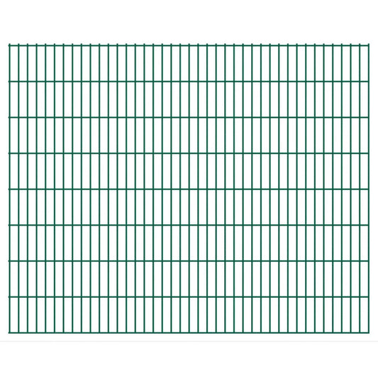 Berkfield 2D Garden Fence Panels 2.008x1.63 m 8 m (Total Length) Green