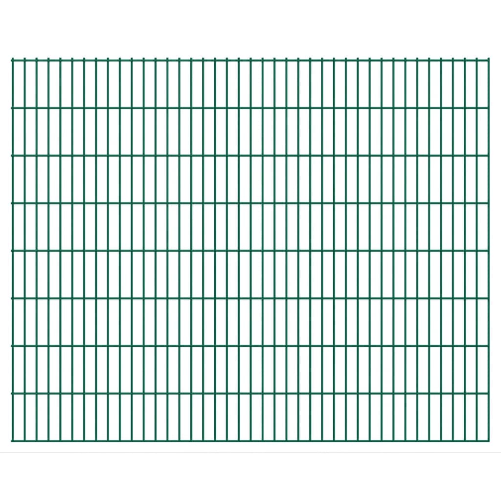 Berkfield 2D Garden Fence Panels 2.008x1.63 m 10 m (Total Length) Green