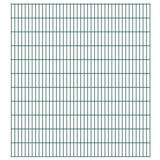 Berkfield 2D Garden Fence Panels 2.008x2.23 m 22 m (Total Length) Green