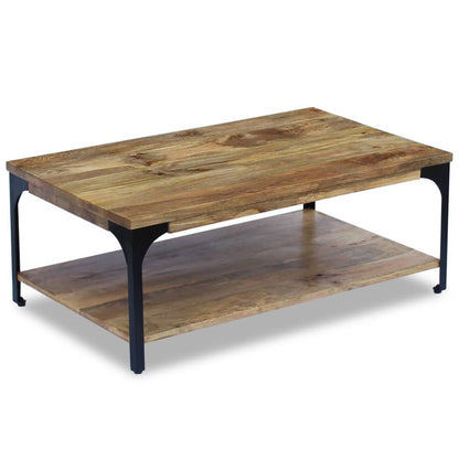 Berkfield Coffee Table Mango Wood 100x60x38 cm