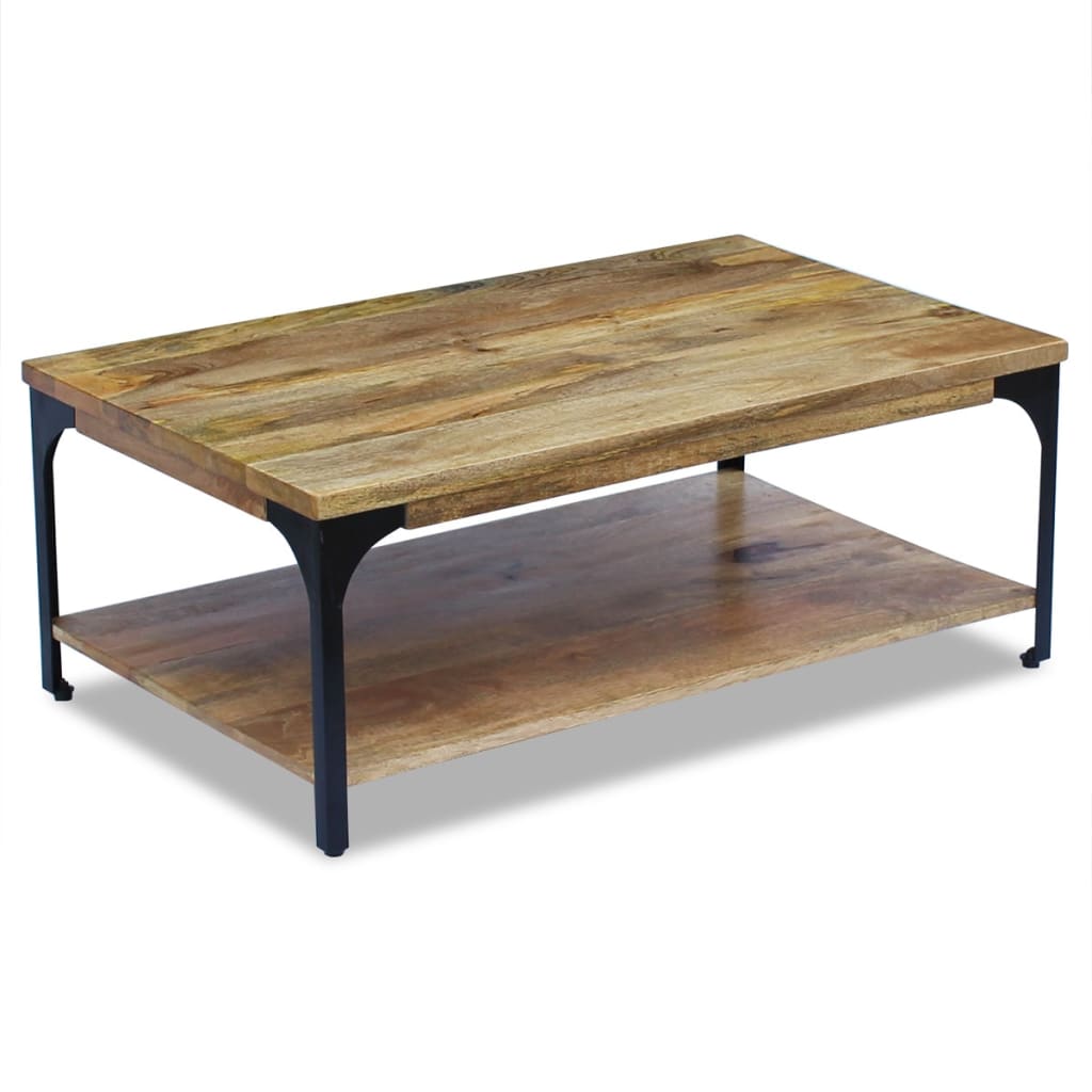Berkfield Coffee Table Mango Wood 100x60x38 cm