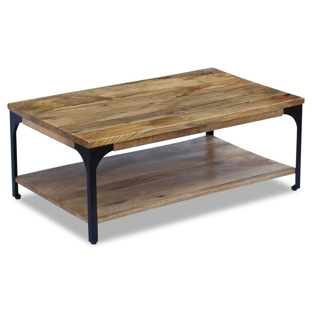 Berkfield Coffee Table Mango Wood 100x60x38 cm